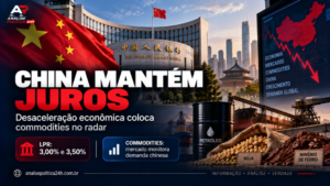 China mantém juros apesar da desaceleração econômica e mercado monitora impacto sobre commodities