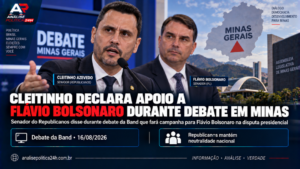 Cleitinho declara apoio a Flávio Bolsonaro durante debate em Minas