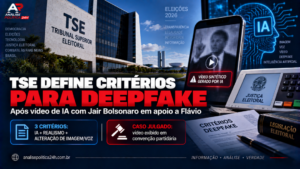 TSE define critérios para deepfake após vídeo de IA com Jair Bolsonaro em apoio a Flávio