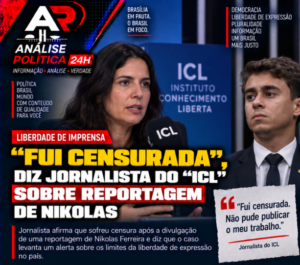 Justiça manda ICL retirar publicações sobre áudio de Nikolas e Vorcaro