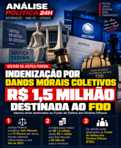 Indenização por danos morais coletivos será destinada ao Fundo de Defesa dos Direitos Difusos