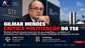 Gilmar Mendes critica politização do TSE e defende avaliação de permanência de magistrados