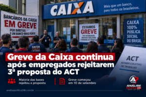 Greve da Caixa continua após empregados rejeitarem terceira proposta do ACT