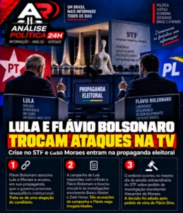 Lula e Flávio Bolsonaro trocam ataques na TV após sessão do STF sobre Moraes