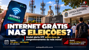 Internet grátis nas eleições: Anatel alerta STF sobre risco de congestionamento da rede móvel
