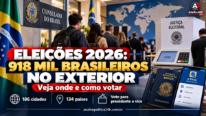Eleições 2026: 918 mil brasileiros no exterior estão aptos a votar; veja onde e como