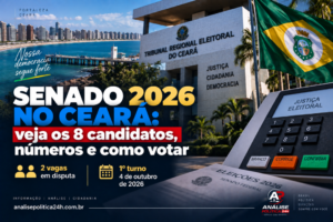Senado 2026 no Ceará: veja os 8 candidatos, números e como votar