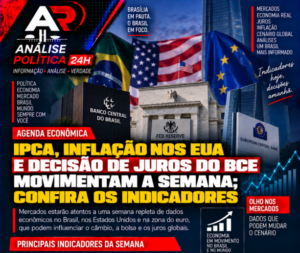 Agenda econômica da semana: IPCA, CPI e BCE no radar