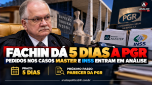 Fachin dá cinco dias para PGR analisar pedidos nos casos Master e INSS