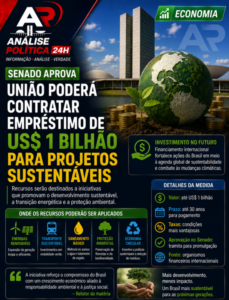 Senado autoriza empréstimo de US$ 1 bilhão para sustentabilidade