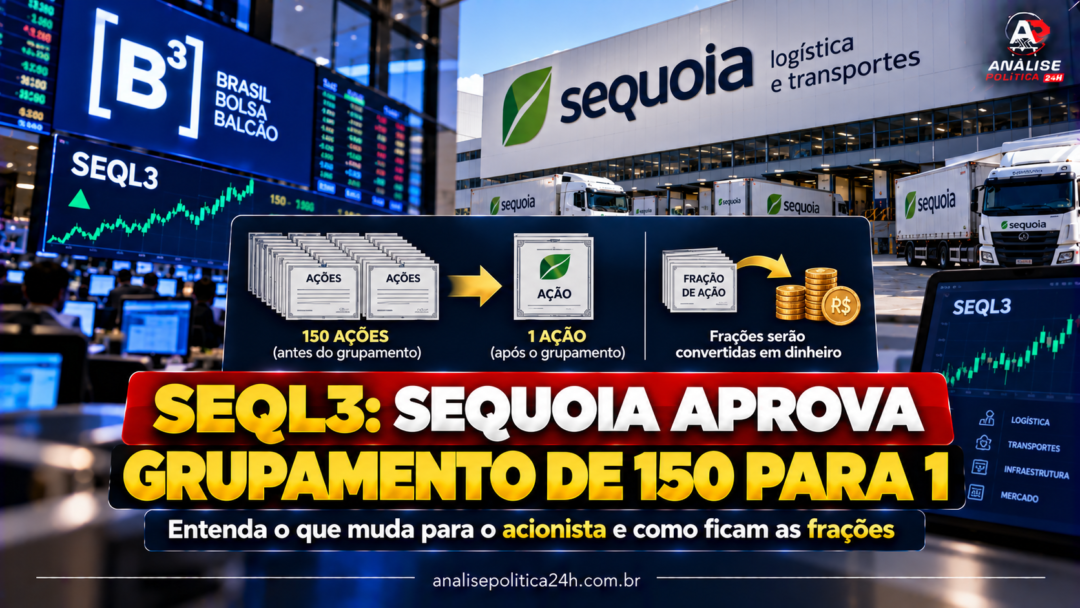Sequoia (SEQL3) aprova grupamento de 150 ações para 1; veja os prazos