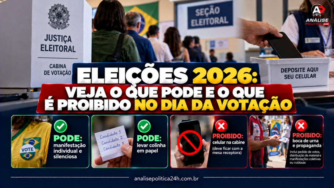 Eleições 2026: veja o que pode e o que é proibido no dia da votação