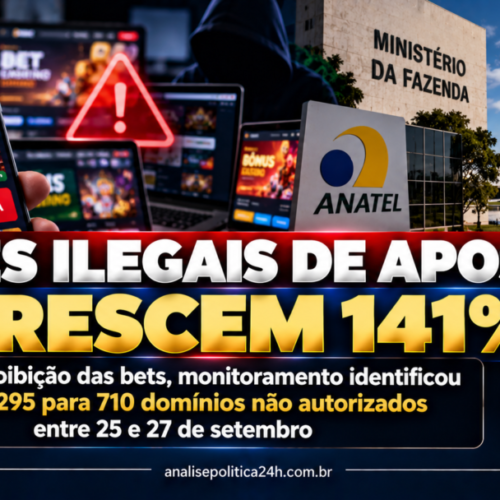 Sites ilegais de apostas crescem 141% após proibição das bets