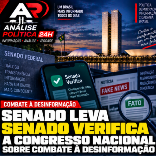 Senado leva Senado Verifica a congresso nacional sobre combate à desinformação