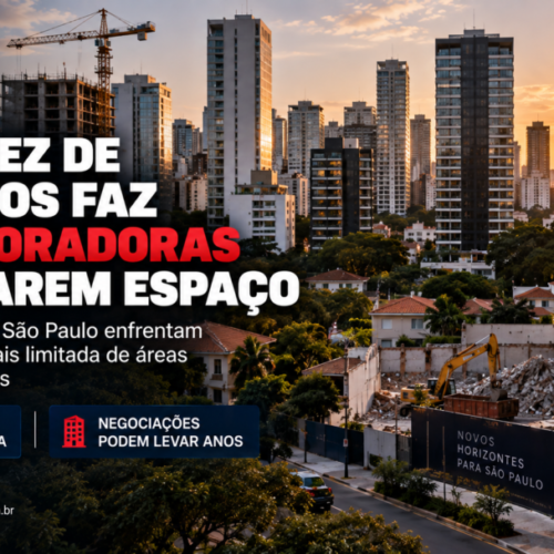 Escassez de terrenos faz incorporadoras disputarem espaço nos bairros mais nobres de São Paulo