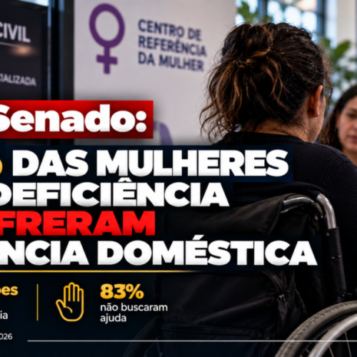 DataSenado: 38% das mulheres com deficiência já sofreram violência doméstica