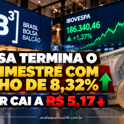 Bolsa termina o 3º trimestre com ganho de 8,32%; dólar cai a R$ 5,17