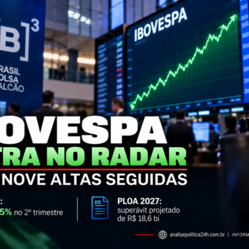Ibovespa entra no radar de PIB, PLOA, emprego nos EUA e petróleo após nove altas seguidas