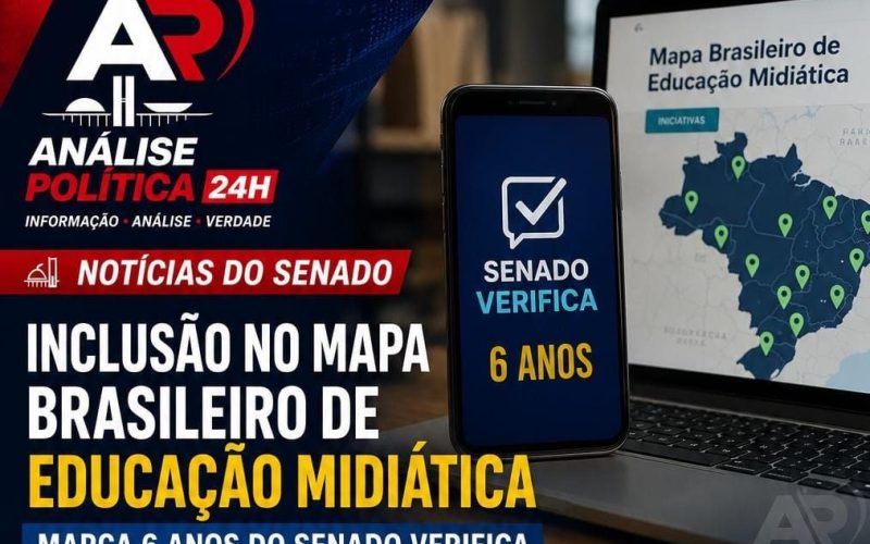 Inclusão no Mapa Brasileiro de Educação Midiática marca 6 anos do Senado Verifica