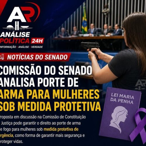 Comissão do Senado analisa porte de arma para mulheres sob medida protetiva