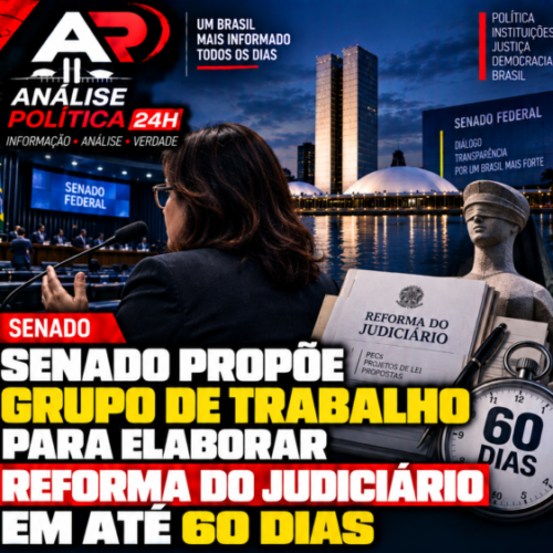 Senado propõe grupo de trabalho para elaborar reforma do Judiciário em até 60 dias
