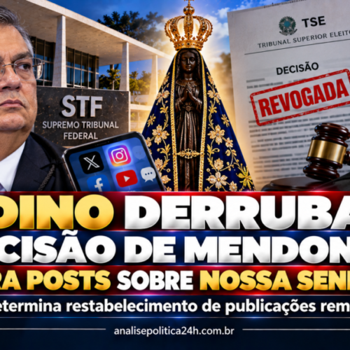 Flávio Dino derruba decisão de Mendonça e libera posts sobre Nossa Senhora