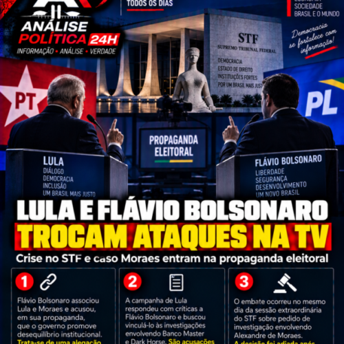 Lula e Flávio Bolsonaro trocam ataques na TV após sessão do STF sobre Moraes