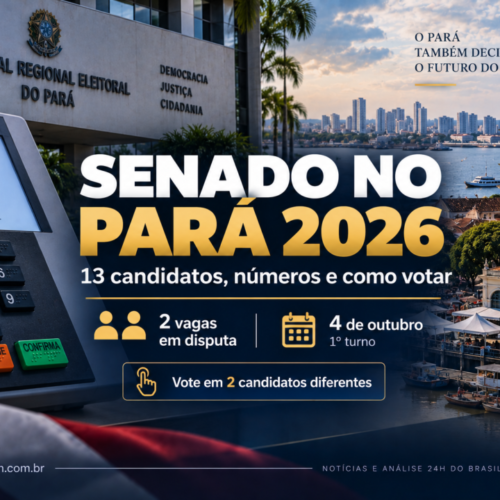 Senado no Pará 2026: veja os 13 candidatos, números e como votar