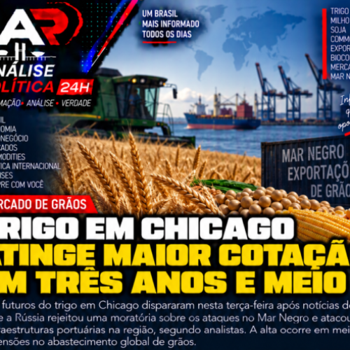 trigo em Chicago, preço do trigo, milho CBOT, soja Chicago, mercado de grãos, commodities agrícolas, Mar Negro, exportações de grãos, soja americana, biocombustíveis.