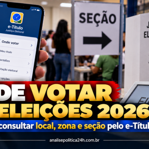 Onde votar nas Eleições 2026? Veja como consultar local, zona e seção pelo e-Título
