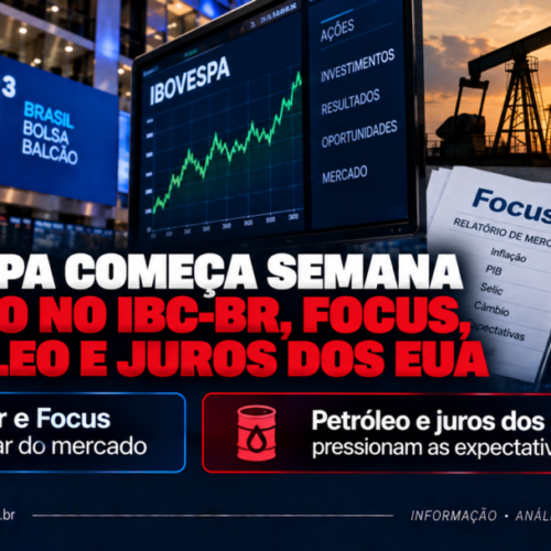 Ibovespa começa semana de olho no IBC-Br, Focus, petróleo e juros dos EUA