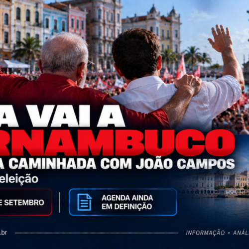 Lula vai a Pernambuco e prepara caminhada com João Campos na reta final da eleição