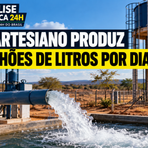 Poço artesiano em Tucano produz 2,4 milhões de litros de água por dia