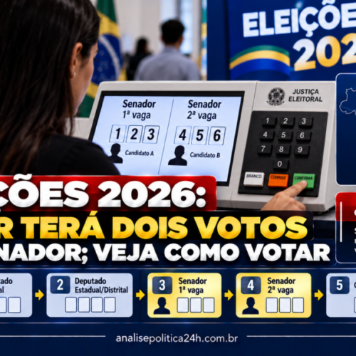 Eleições 2026: eleitor terá dois votos para senador; veja como votar