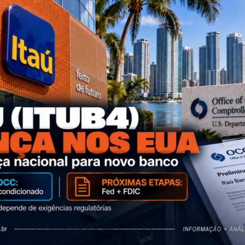 Itaú (ITUB4) avança nos EUA e busca licença nacional para novo banco