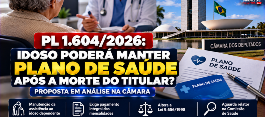 PL 1.604/2026: idoso poderá manter plano de saúde após morte do titular?