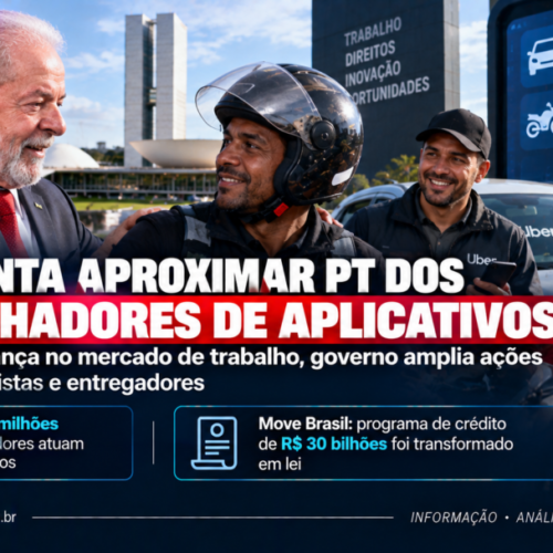 Lula tenta aproximar PT dos trabalhadores de aplicativos em meio à transformação do mercado de trabalho