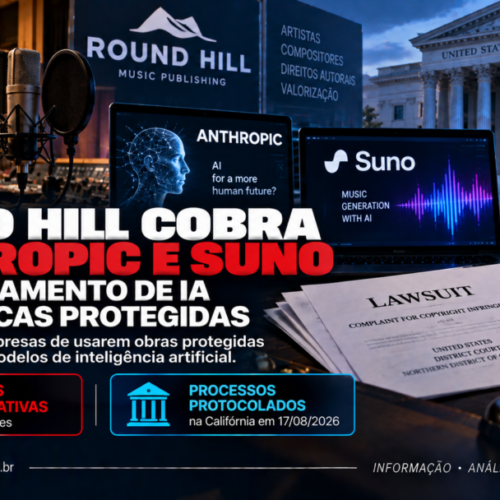 Round Hill cobra Anthropic e Suno por treinamento de IA com músicas protegidas