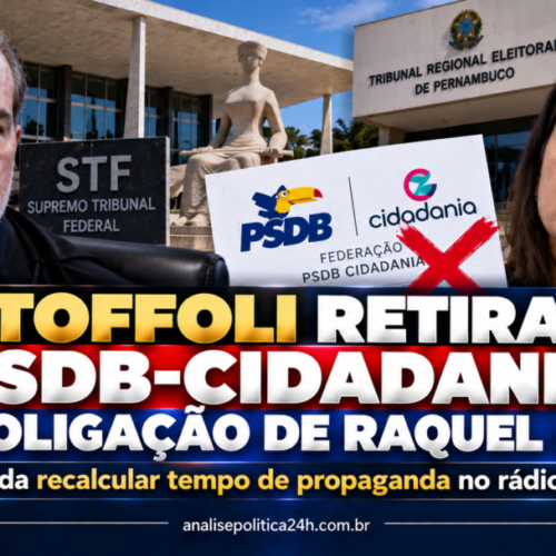 Toffoli tira PSDB-Cidadania da coligação de Raquel Lyra em Pernambuco