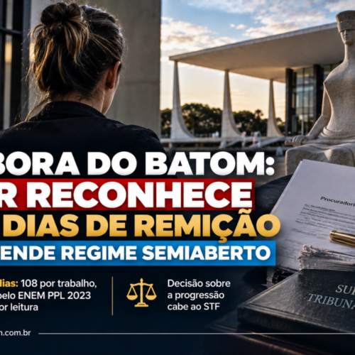 Débora do Batom: PGR reconhece 212 dias de remição e pede regime semiaberto