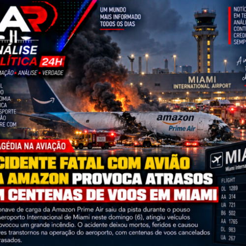 Acidente fatal com avião da Amazon provoca atrasos em centenas de voos em Miami