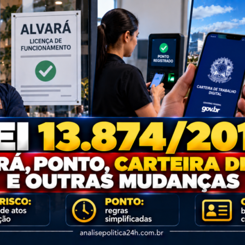 Lei 13.874/2019: alvará, ponto, carteira digital e outras mudanças