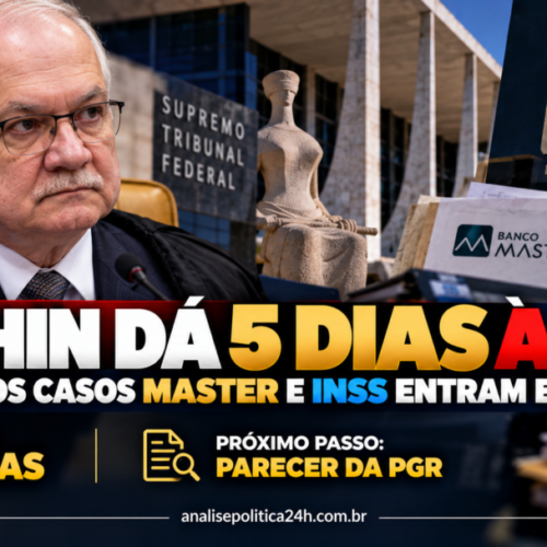 Fachin dá cinco dias para PGR analisar pedidos nos casos Master e INSS