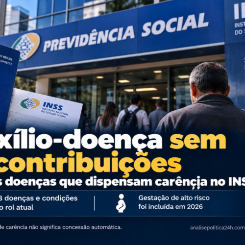 Auxílio-doença sem 12 contribuições: veja as doenças que dispensam carência no INSS