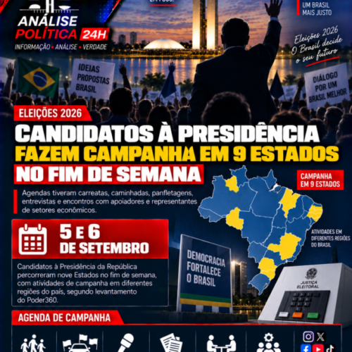 Candidatos à Presidência fazem campanha em 9 Estados no fim de semana
