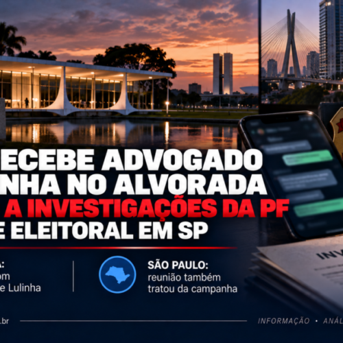 Lula recebe advogado de Lulinha no Alvorada em meio a investigações da PF e debate eleitoral em SP