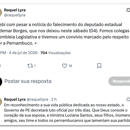 Políticos lamentam a morte de Waldemar Borges
